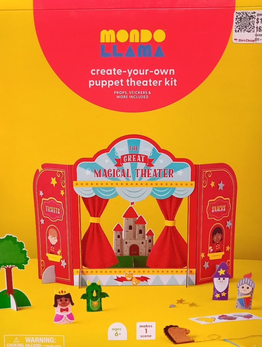 Create-Your-Own Puppet Theater - Box (7 Units, J14-e5)